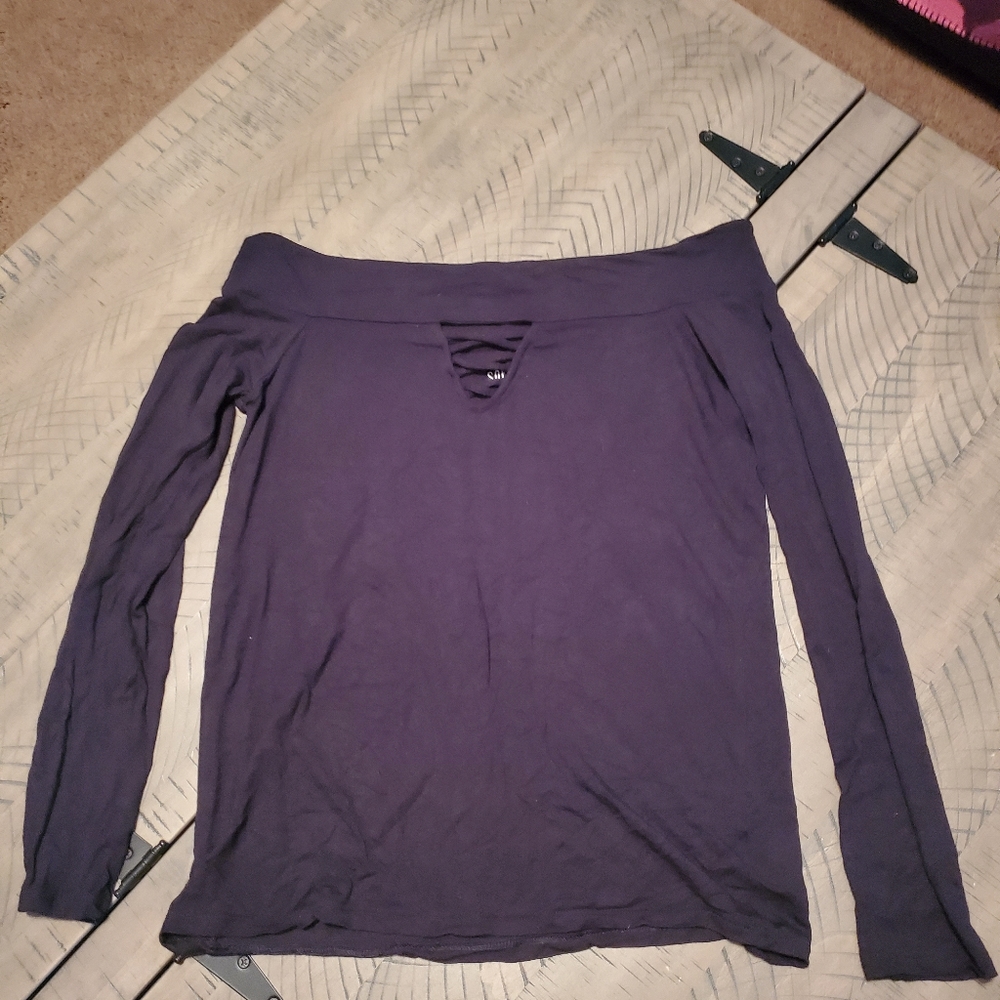 M Black AE Soft & Sexy Boat Neck Long Sleeve
